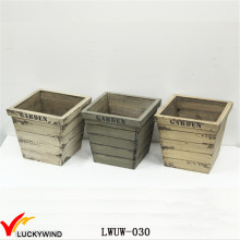 Wholesale Square Wooden Vintage Flower Box